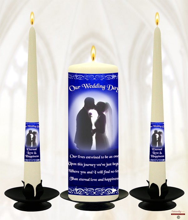 Moonlight Kissses Blue on Ivory or White