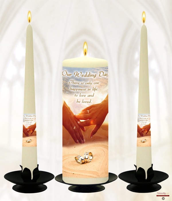 Celtic Cross & Silver Rings on Ivory or White