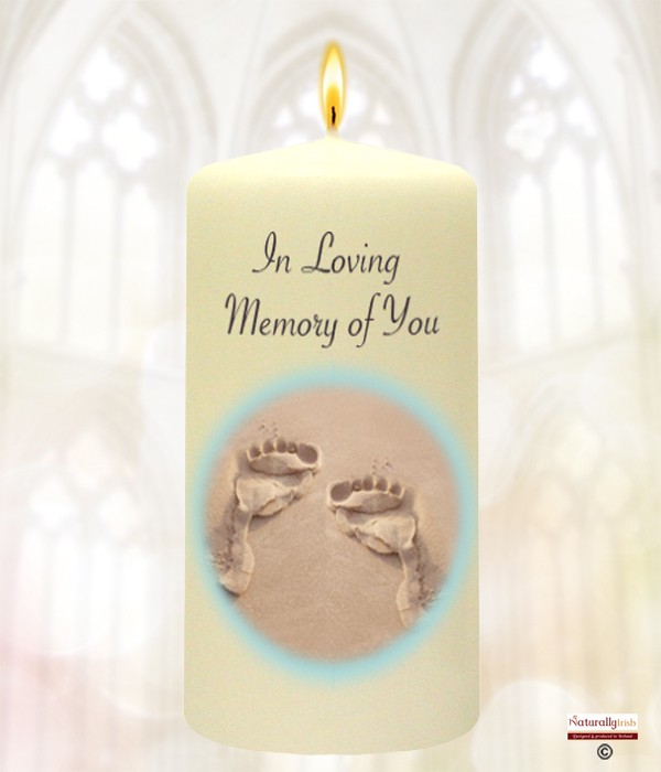 Footprints Remembrance Favour (Ivory/White)