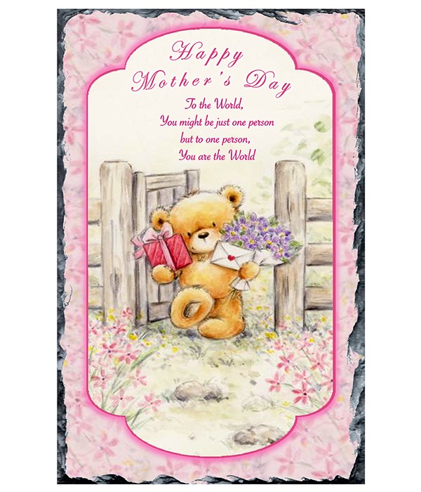 Mothers Day Teddy at Gate Slate