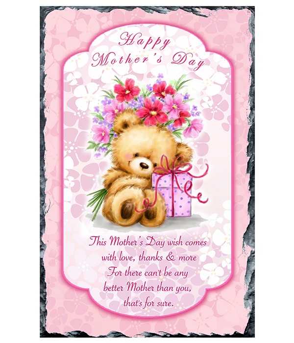 Mothers Day Teddy & Present Slate