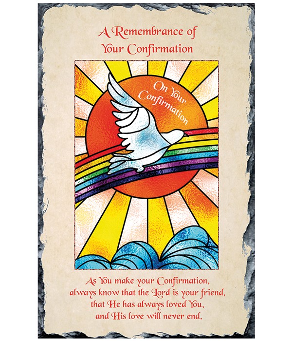 Confirmation Dove and Sun Slate