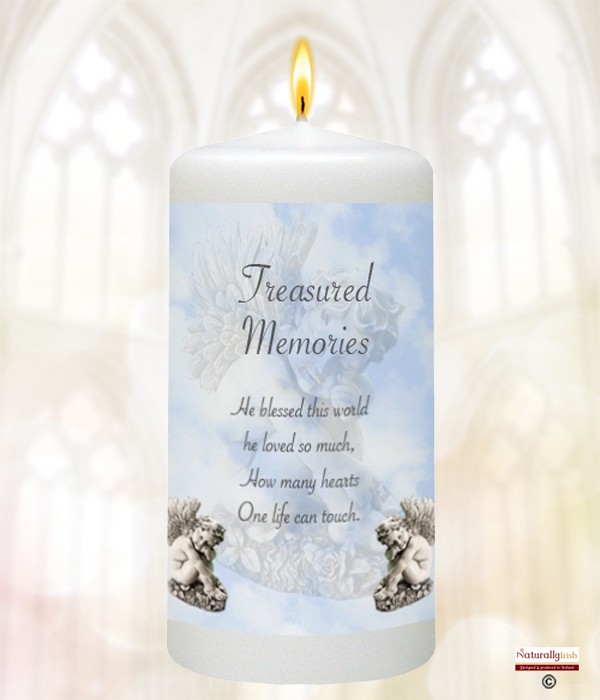 God's Lent Child Blue Remembrance Favour (Ivory/White)
