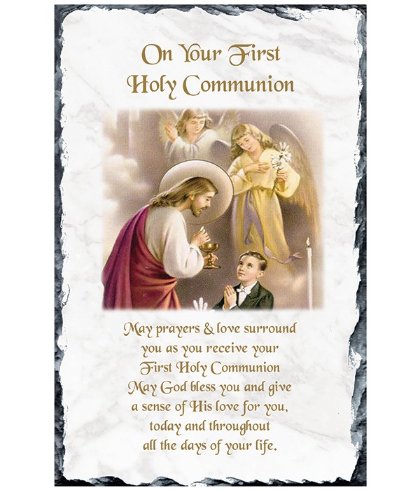 Communion Receiving Communion Boy Slate