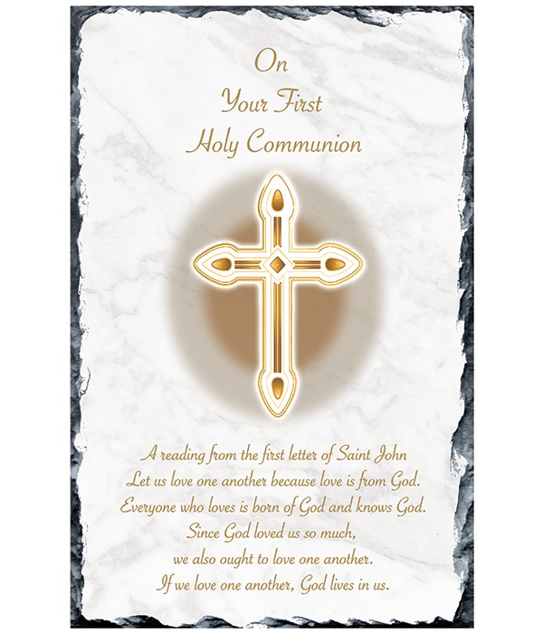 Communion Cross & Reading Gold Slate