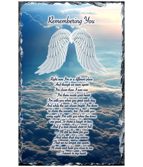 Remembrance Slate Cloud Sunset