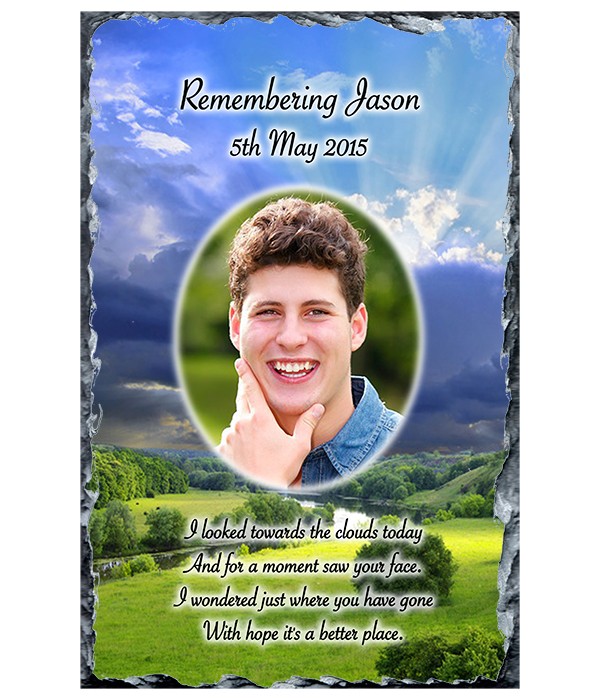 Remembrance Slate Meadow & Photo