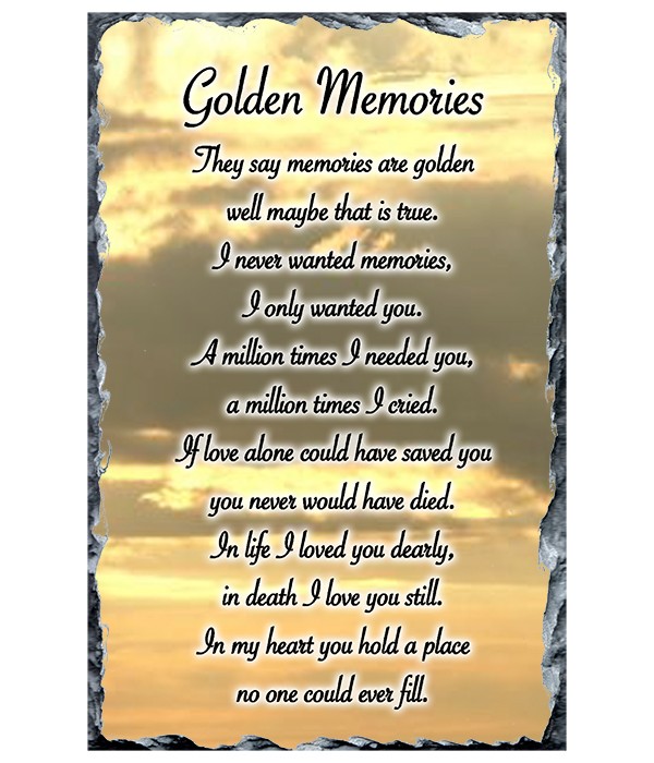 Remembrance Slate Sunset