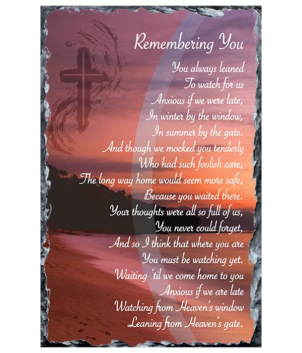 Remembrance Slate Beach