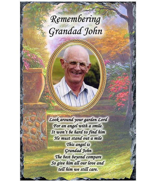 Remembrance Slate Garden & One Photo