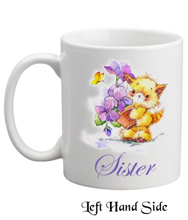 Kitten & Flowers Mug