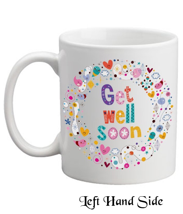 Get Well Soon Hearts & Shapes Mug