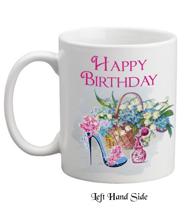 Happy Birthday Beauty & High Heels Mug