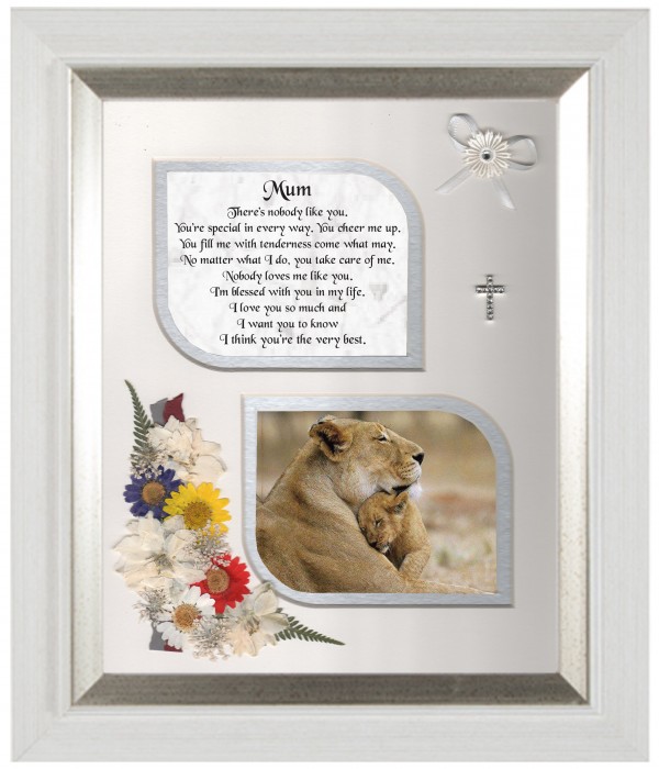 Nobody Like Mum, Flowers & Verse & Photo Forever Frame