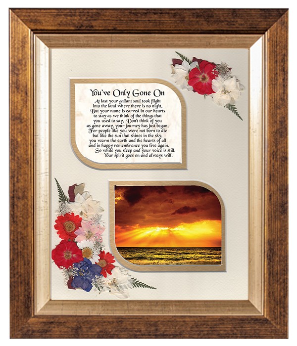 You've Only Gone On, Flowers & Verse & Photo Forever Frame