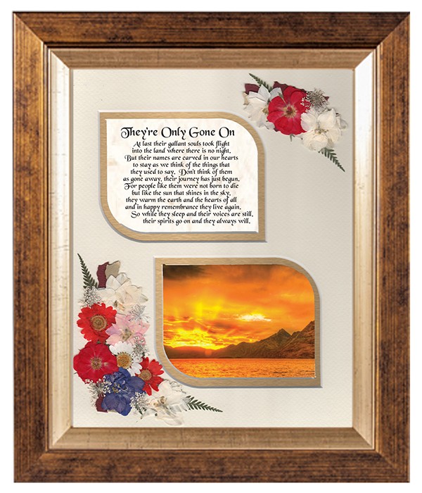 They've Only Gone On, Flowers & Verse & Photo Forever Frame
