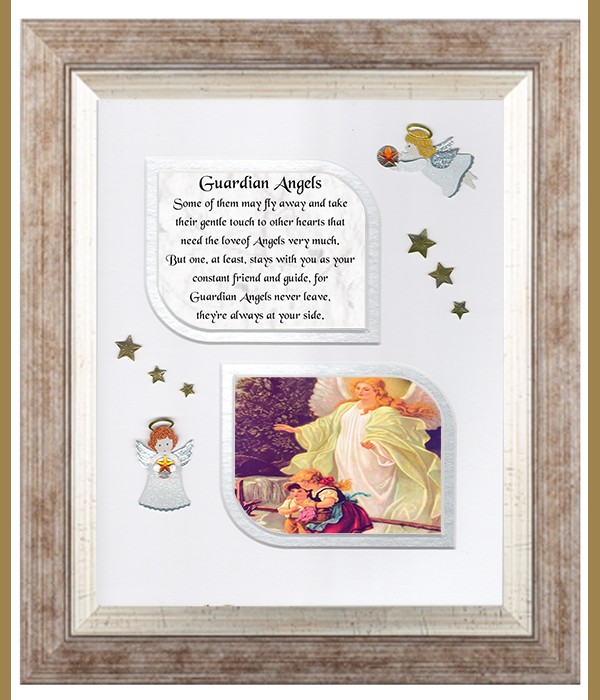 Guardian Angels, Flowers & Verse & Photo Forever Frame