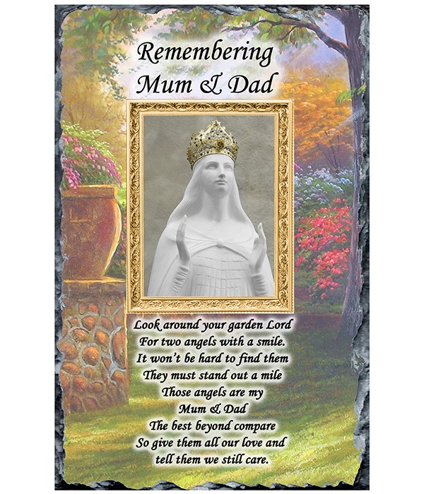 Remembrance Garden Lady of Knock Slate