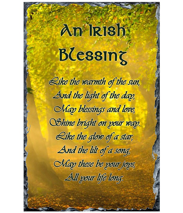 Forrest Walk - An Irish Blessing Slate