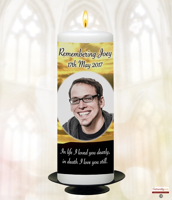 Sunset and Photo Remembrance Candle