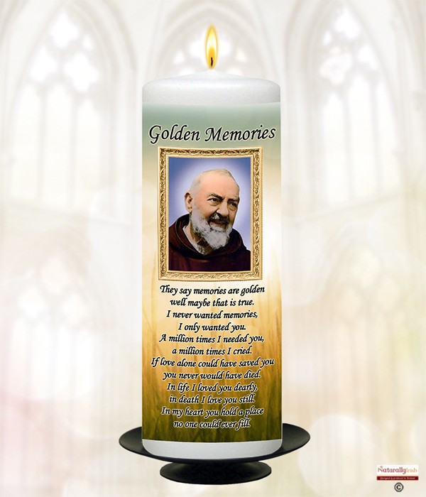 Golden Memories & Pio Remembrance Candle