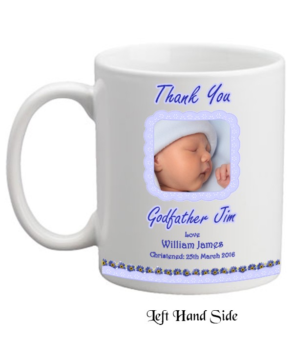 Godfather Thank you & Photo Personalised Mug
