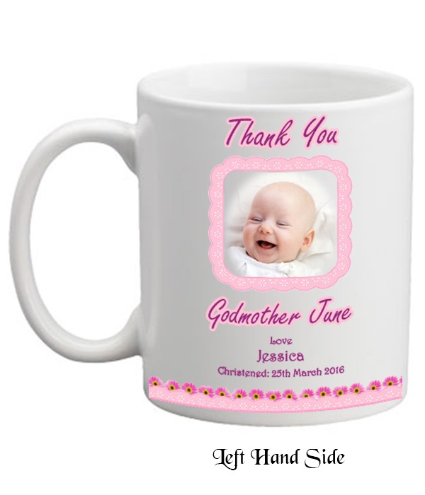 Godmother Thank you & Photo Personalised Mug