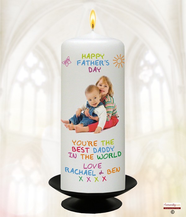 Fathers Day Fun Candle & Photo