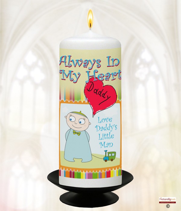 Daddy's Little Man Candle