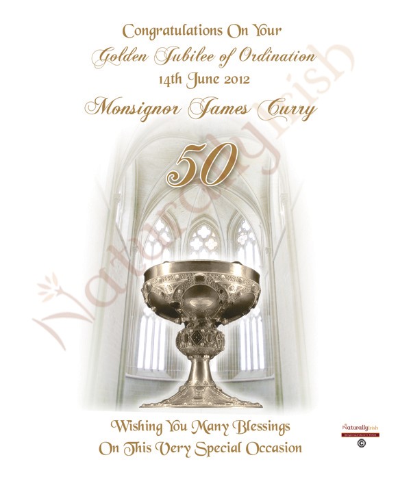 Golden Jubilee Holy Mary Candle (Ivory) » Naturally Irish