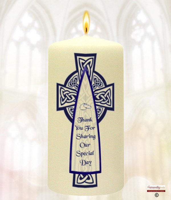 Celtic Cross Silver Wedding Favour (Ivory)