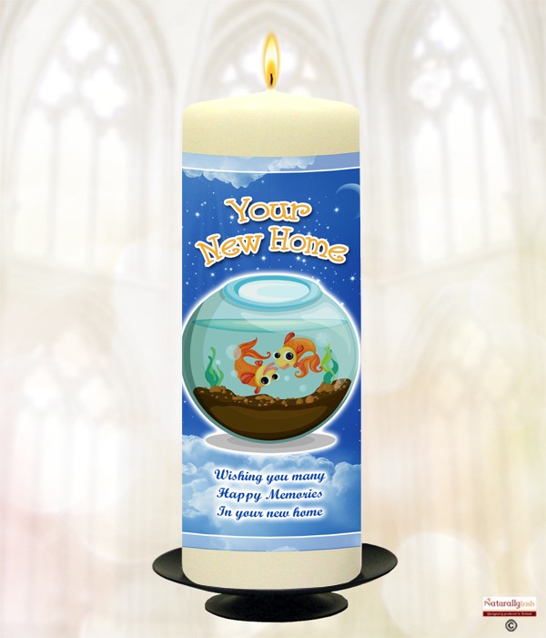 Goldfish New Home Candle