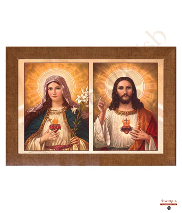Blessed Mary & Sacred Heart Colour (001) RM Frame