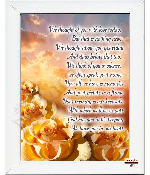 Rose Treasured Remembrance RM Frame