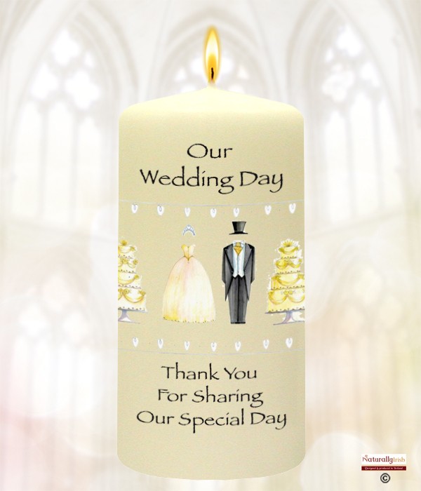 Tux & Wedding Dress Favour (Ivory)